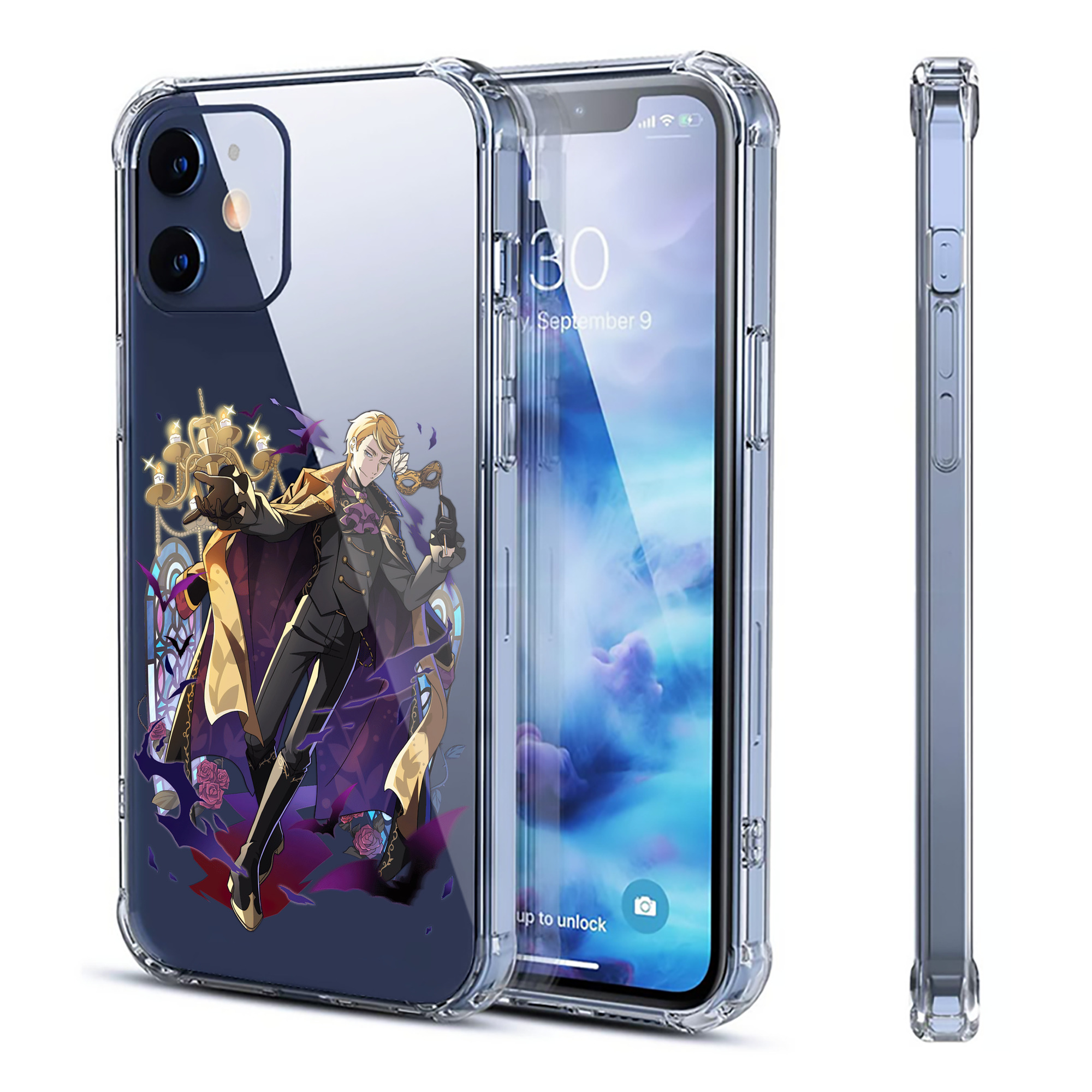 （画像用） 文豪ストレイドッグス Bungo Stray Dogs 【iPhone 12シリーズ対応】透明スマホケース（クリアソフトケース）